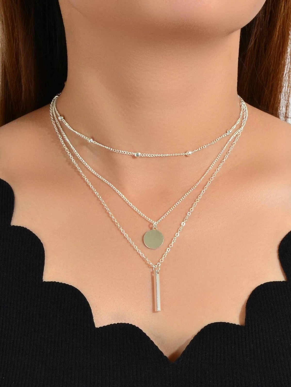 Boho Multi-Layer 3-Piece Choker Necklace Set