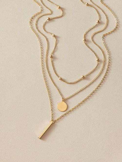 Boho Multi-Layer 3-Piece Choker Necklace Set