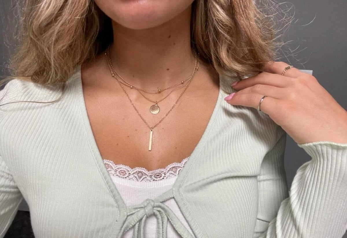 Boho Multi-Layer 3-Piece Choker Necklace Set