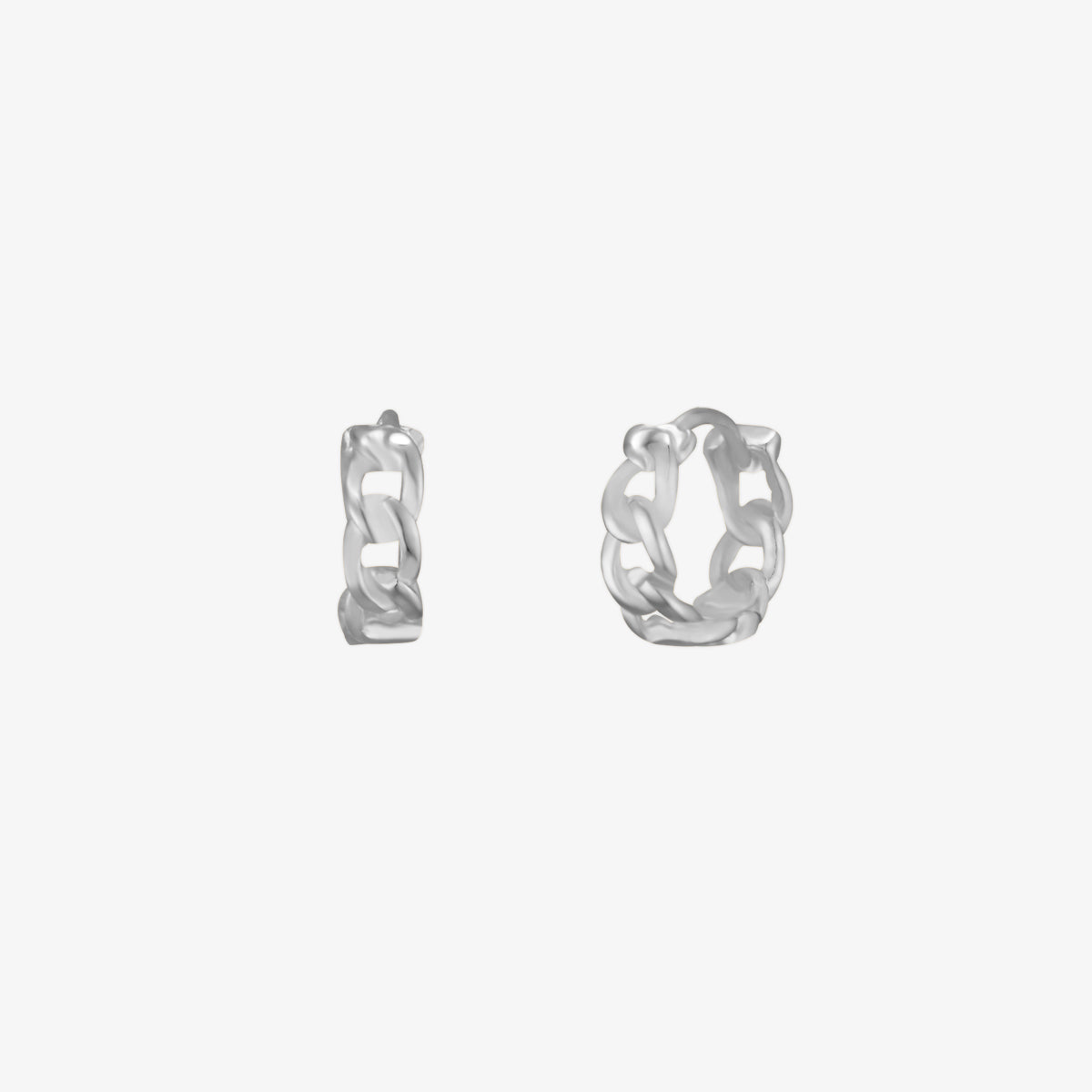 8mm Rope Huggie Earrings-5