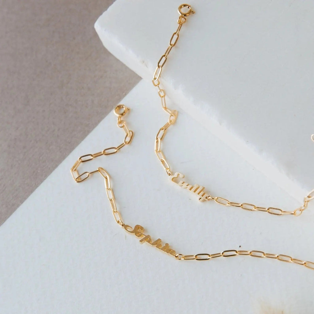Custom Name Bracelet | Personalised Gift | Gold, Silver & Rose Gold